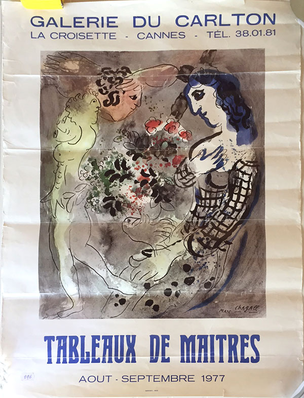 Original Pierre Gaillardot Udstillings Plakat - Galerie Du Carlton
